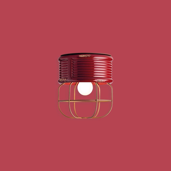 Industrial lampada a sospensione vintage - Ferroluce - Sospensione -  Progetti in Luce