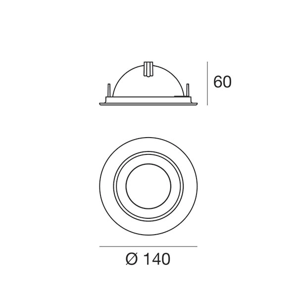 Outlook faretto incasso led - Linea Light - Faretti - Progetti in Luce